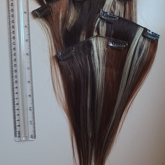 Instant Results 4 pcs Brand New 🆕️ 10 inch Hair Extensions 🌿 Real Hair - Picture 3 of 6